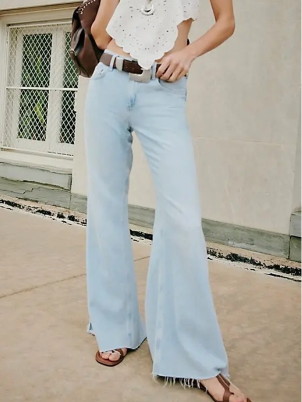 FREE PEOPLE  We The Free Live Wire Flare Jeans